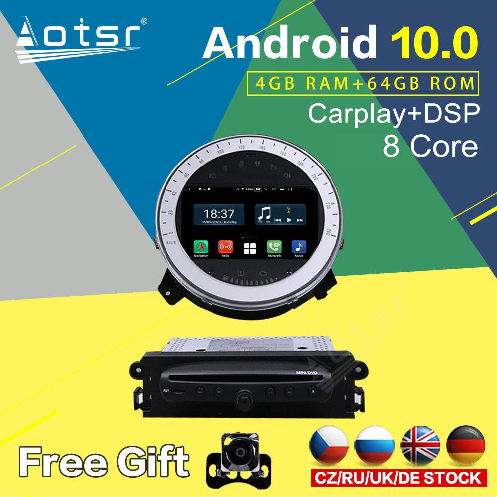 For MINI Cooper R56 Android Radio GPS Navigation Car DVD Multimedia Player Stereo Autoradio Audio Touch Screen Unit-Aotsr official website
