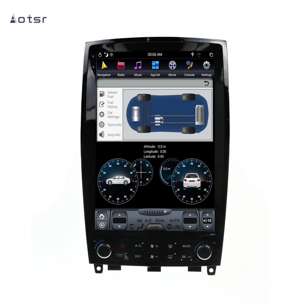Android 9.0 Tesla style GPS navigation for Infiniti QX50 EX25 EX35 2008-2015 Auto Radio Coche Vertical Screen Multimedia Player-Aotsr official website