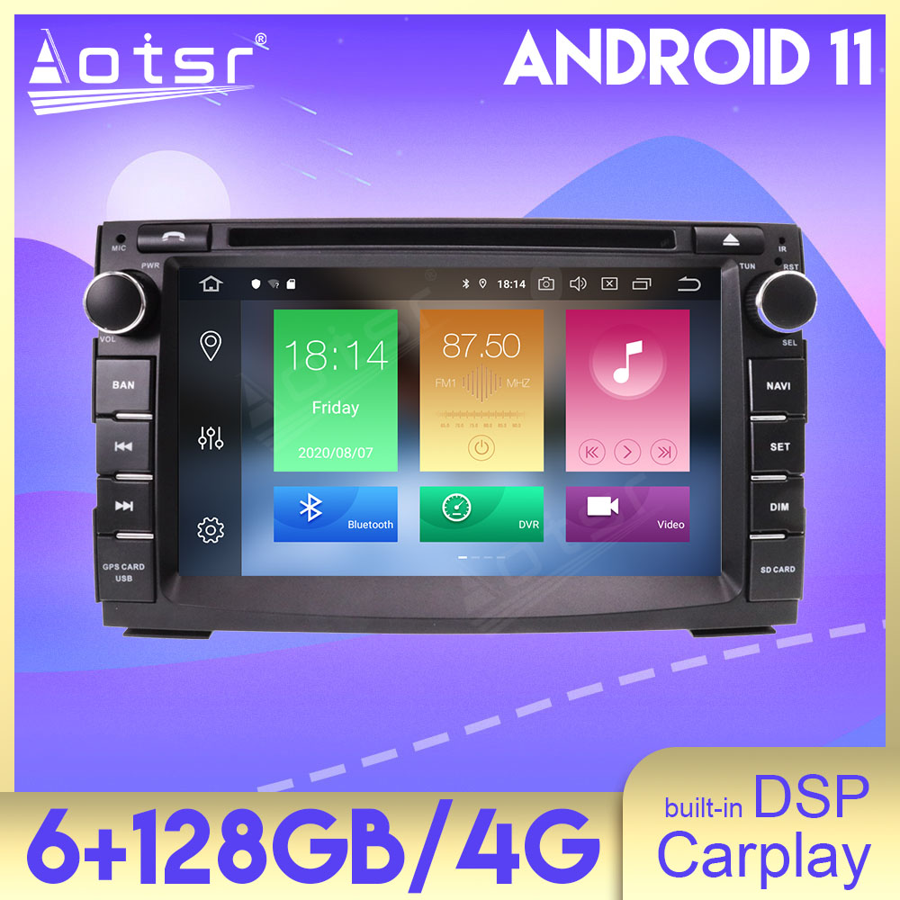 Android 11 128GB Car Radio DVD For KIA VENGA CEED 2009-2017 Audio Multimedia Player GPS Navigation Auto Stereo Head Unit Carplay-Aotsr official website