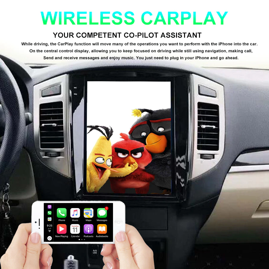 12.1" Vertical Screen Car Radio For Mitsubishi Pajero Sport V97 V93 Rockford GPS Tesla Carplay Android 11.0 Car Multimedia-Aotsr official website