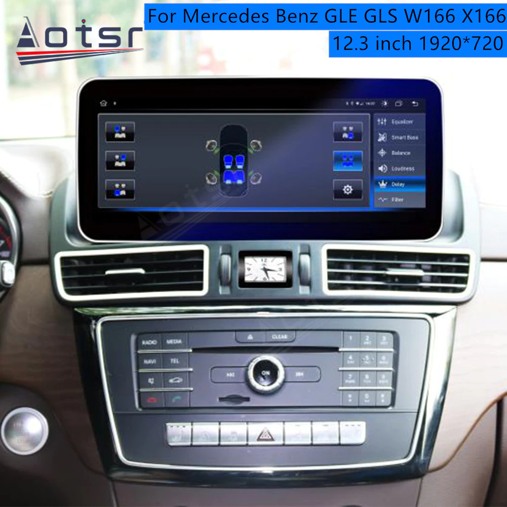For Mercedes Benz GLE GLS W166 X166 Android Radio Tape Recorder Car Multimedia Player Stereo Head Unit Map GPS Navigation Audio