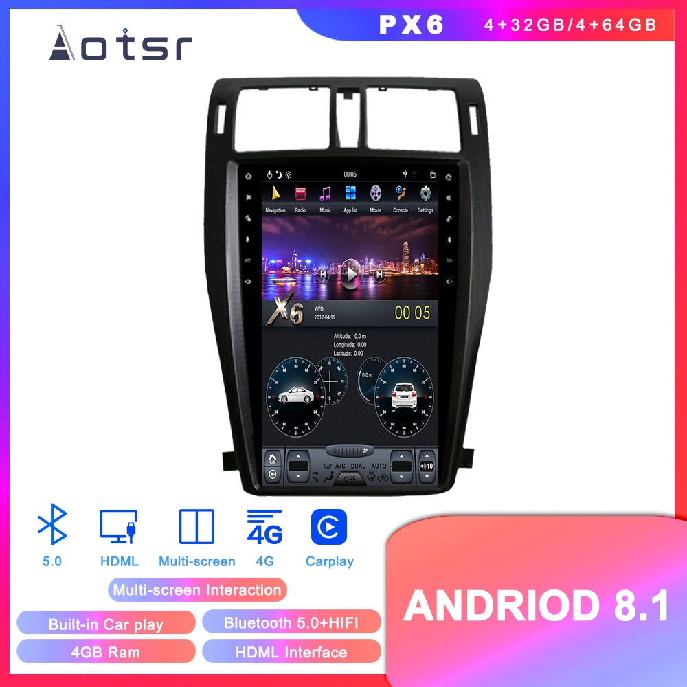 Android 8.1 Tesla style DVD multimedia player GPS navigation for Toyota Crown 2010-2015 13th car radio player Auto stereo unit-Aotsr official website
