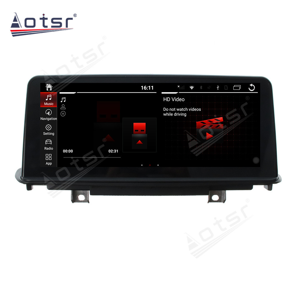 Android 10.0 multimedia player with GPS navigation stereo main unit DSP  8GB + 128GB suitable for BMW 14-18 X5 X6-NBT base-Aotsr official website