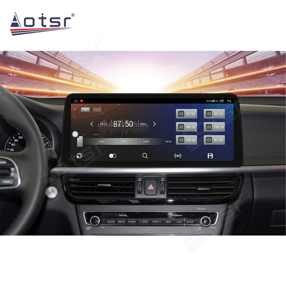 Android 10.0 multimedia player with GPS navigation stereo main unit DSP  6GB + 128GB suitable for Kia k5 16-19 12.3