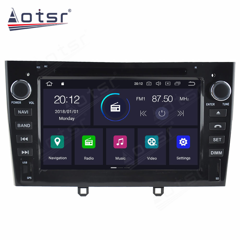 Android 11.0 4GB+128GB Car GPS Navigation Radio Screen Android System For Peugeot 407 2004 - 2010 Head Unit Auto Stereo Player HD-Aotsr official website