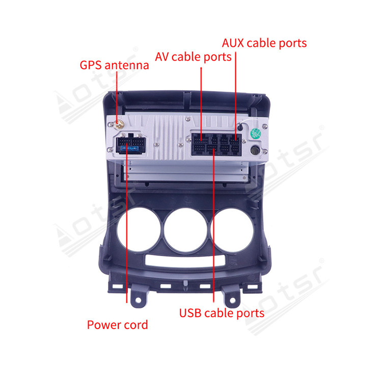 128G Android 10.0 Auto Stereo For Mazda 5 2008-2011 Audio Car Radio DVD Multimedia Player GPS Navigation Head Unit-Aotsr official website