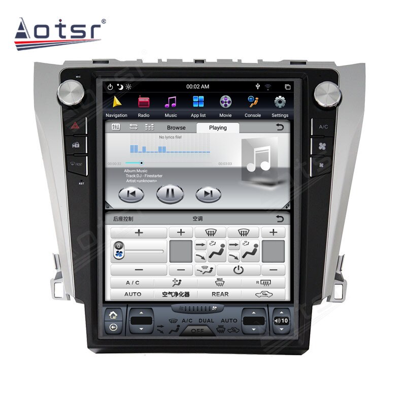 128GB GPS Navigaiton For Toyota Camry 2012 2013 - 2016 Car Radio DVD Video Player Multimedia Tesla Big Screen Head Unit Stereo-Aotsr official website