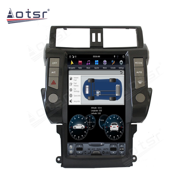 128G Tesla Screen Multimedia Stereo Android Player For Toyota Land Cruiser Prado 150 2010 2011 2012 2013 Navi Receiver Head Unit-Aotsr official website
