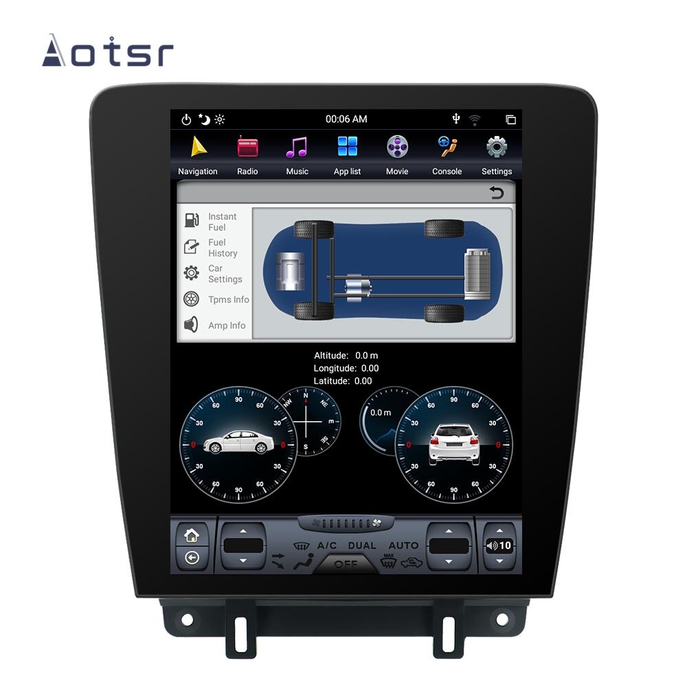 Android 9.0 Tesla style NO DVD multimedia player GPS navigation for Ford Mustang 2010-2014 Ccar Radio Coche player Auto headunit-Aotsr official website