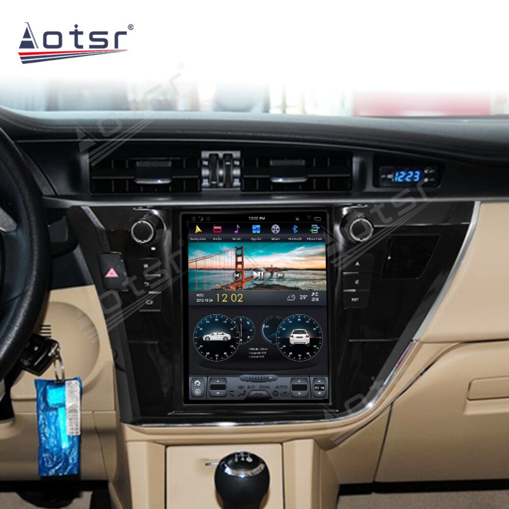 Carplay For Toyota Corolla 2014 2015 2016 Android Radio Multimedia Car Cassette Recorder Stereo Player Tesla GPS Navi Head Unit-Aotsr official website