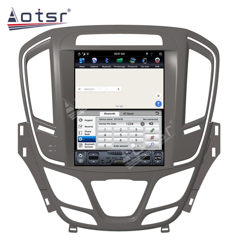 10.4''Tesla Style Android 9.0 64G Car Radio GPS Navigation For Opel Insignia Vauxhall Holden/Buick Regal 2014+ Head Unit Carplay-Aotsr official website