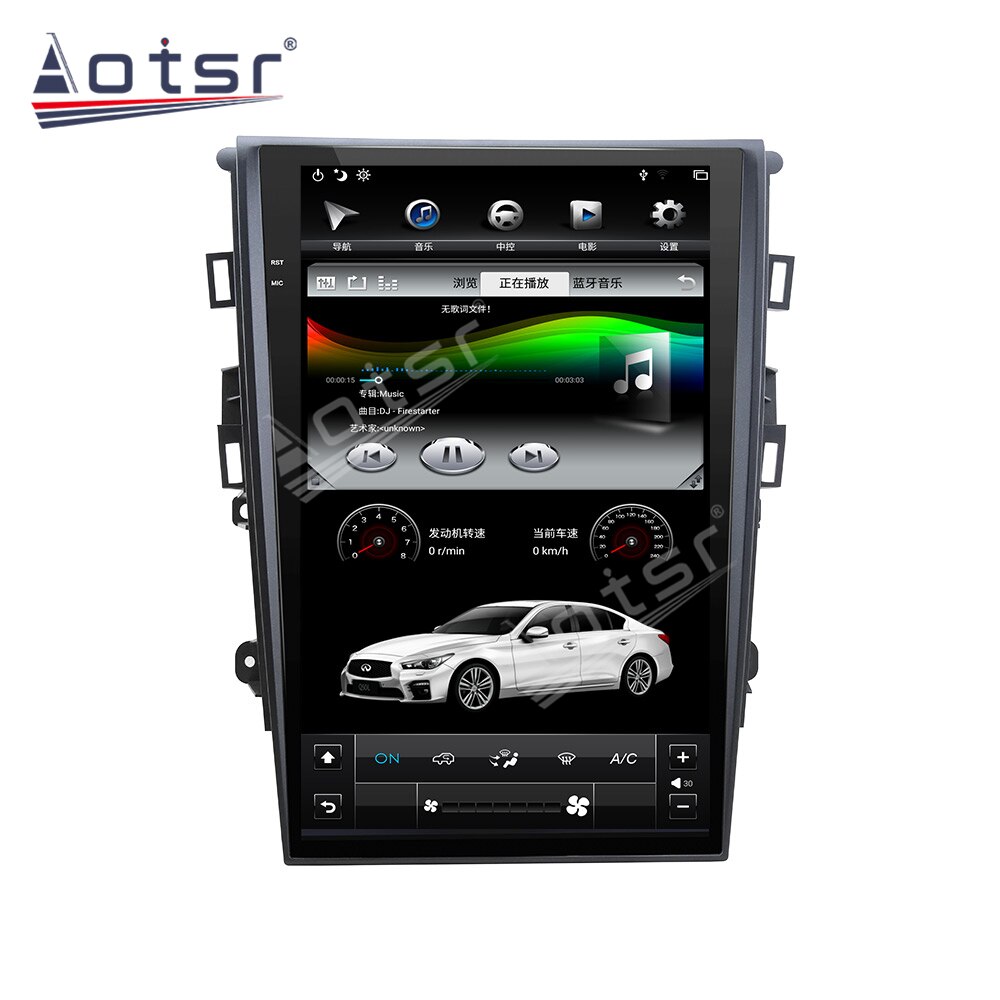 Car GPS Navigation For Ford Mondeo MK5 2013-2019 Android Radio Multimedia Player Auto Head Unit Audio Recorder Video PX6 64GB 4K-Aotsr official website