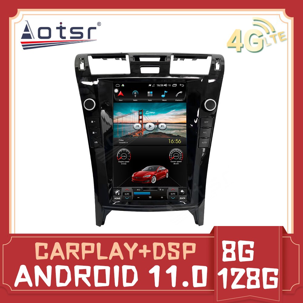 2din CarPlay Android 11 Car Radio Player GPS Navi for Lexus LS LS460 2006 - 2010 Auto Stereo Multimedia carplay 4G SIM Head Unit