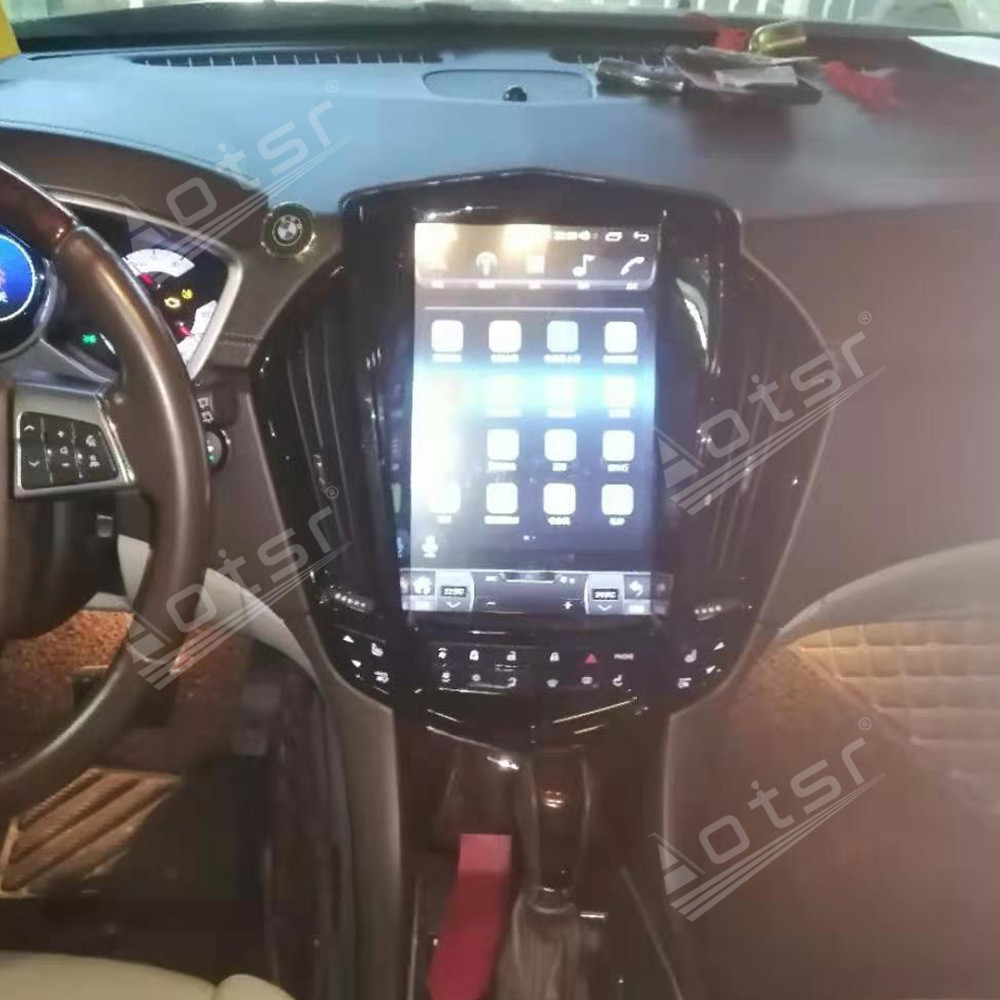 Android 11.0 multimedia player with GPS navigation stereo main unit DSP Carplay 6GB + 128GB suitable for Cadillac black SRX 12.1 inch 08-12-Aotsr official website