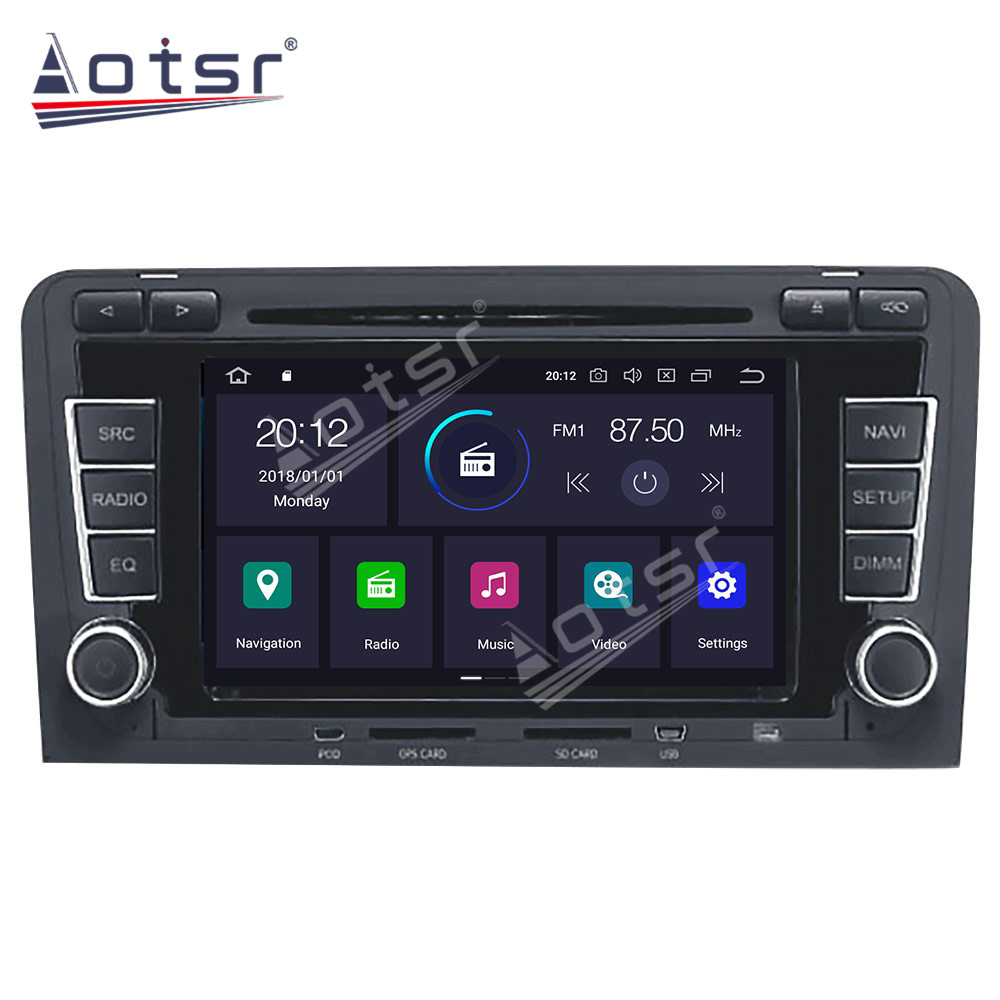For AUDI A3 2003-2013 Android 11.0 Multimedia Player 128G with GPS navigation suitable for Audi stereo main unit DSP Carplay -Aotsr official website