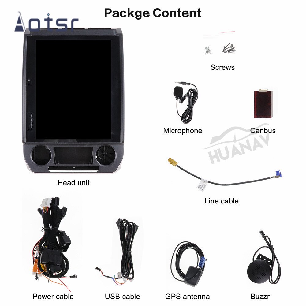 Android 9 Tesla style Car DVD Player GPS Navigation For Ford F150 2015-2019 Auto radio player multimedia tape recorder Head unit-Aotsr official website