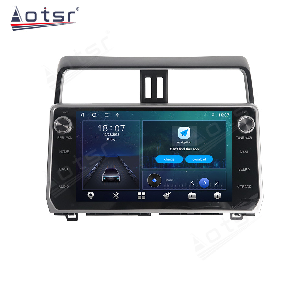 Android 12 Auto For Toyota LAND CRUISER PRADO 2018 Car Radio Multimedia Player GPS Navigation Carplay 4G SIM Head unit