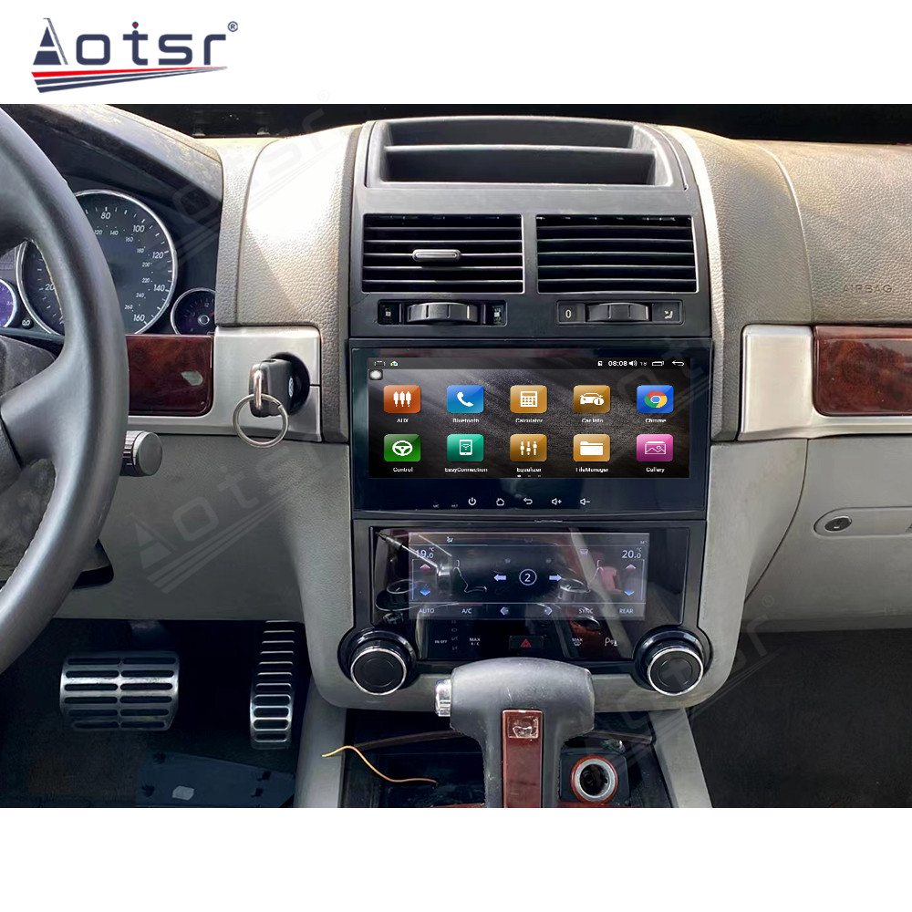 8.8'' Car Radio and 6.9'' Air Conditioner For VW Touareg 2003-2010