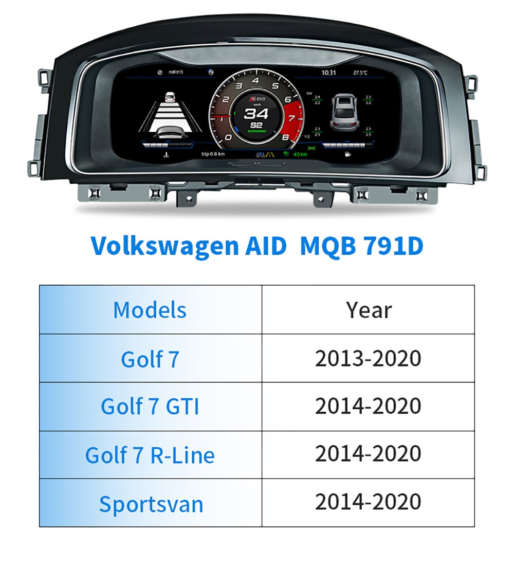 For VW B8 PASSAT CC golf 7 GTI Teramont Variant LCD Android  GPS Navigation Car Instrument Dashboard Display MultimediaHead Unit-Aotsr official website