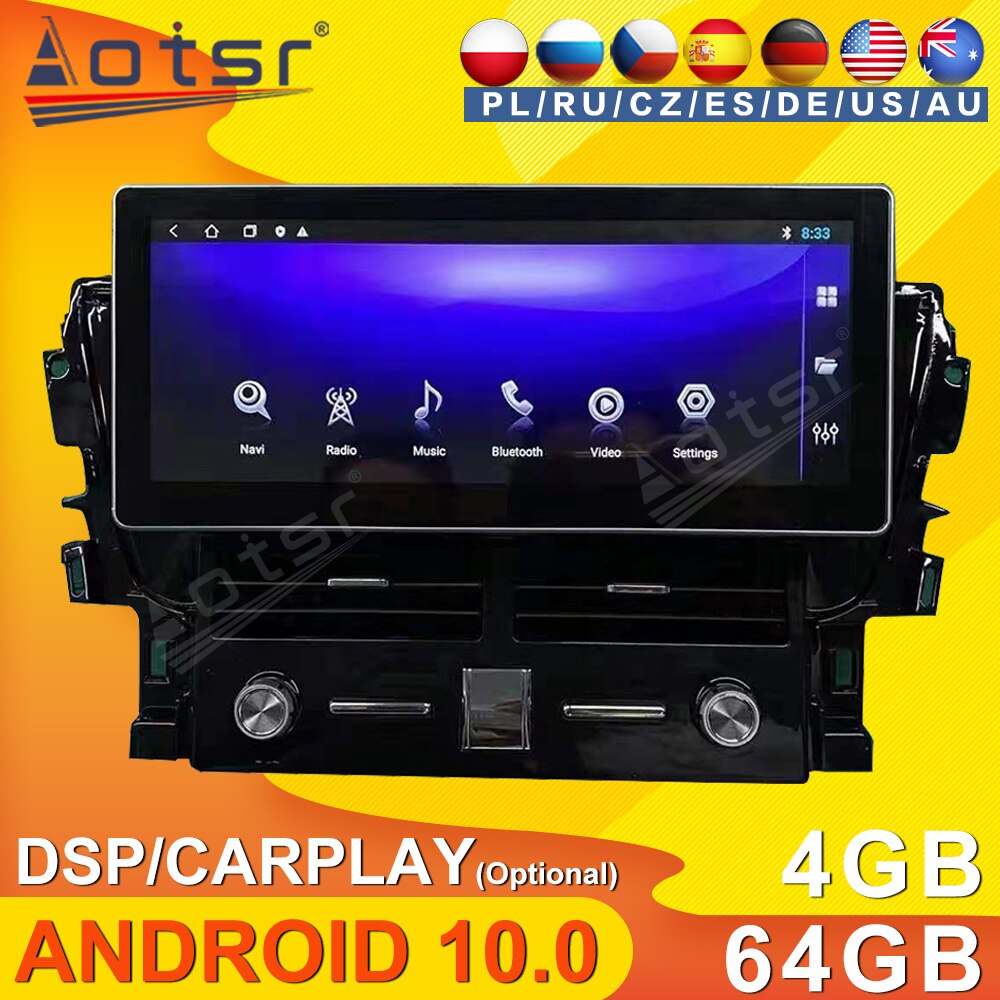 Android Multimedia Car Video Radio Tape Recorder Stereo Player For Toyota Land Cruiser PRADO 2010 2011 2012-2017 Navi Head Unit-Aotsr official website