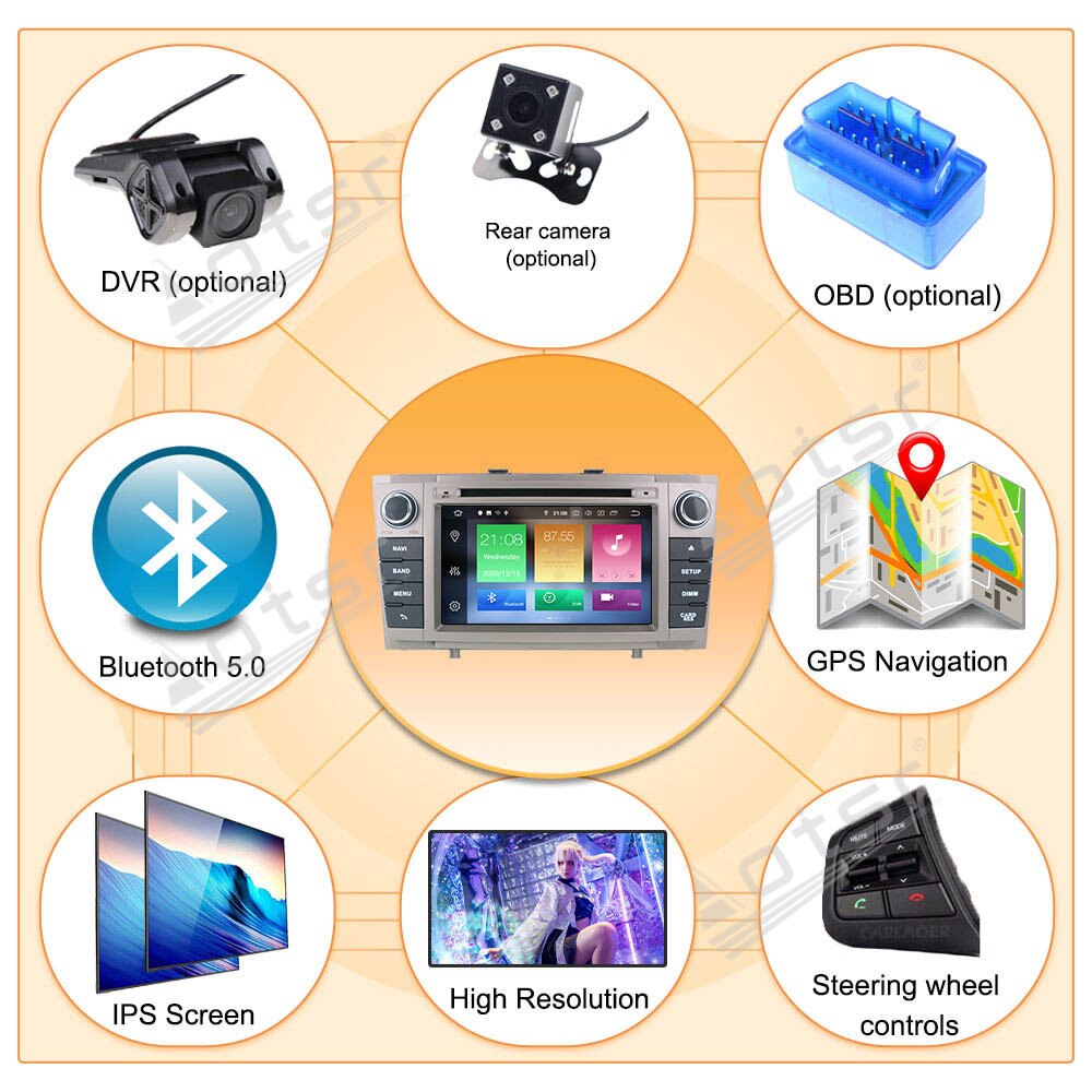 128GB For Toyota Avensis T27 2009-2015 Car Stereo Multimedia Player Android GPS Navigation Auto Audio Radio Carplay Head Unit-Aotsr official website