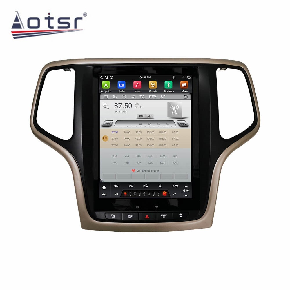 Tesla Style Android 9.0 Touch screen Car Multimedia Player For jeep Grand Cherokee 2014-2018 Audio Radio stereo 2 din head unit-Aotsr official website
