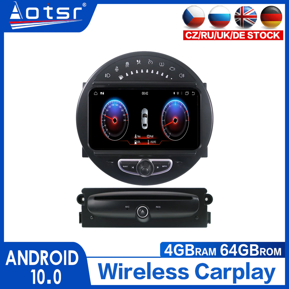 For MINI Cooper Android Radio GPS Navigation R56 paceman Car DVD Multimedia Player Stereo Head unit Touch Screen autoradio Audio-Aotsr official website