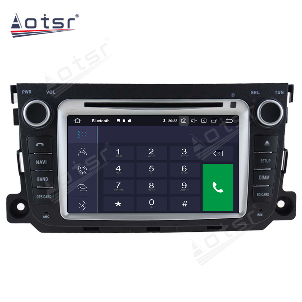 Android 11.0  Multimedia Player 128G For Benz Smart 2013 with GPS navigation suitable for Mercedes Benz stereo main unit DSP Carplay -Aotsr official website