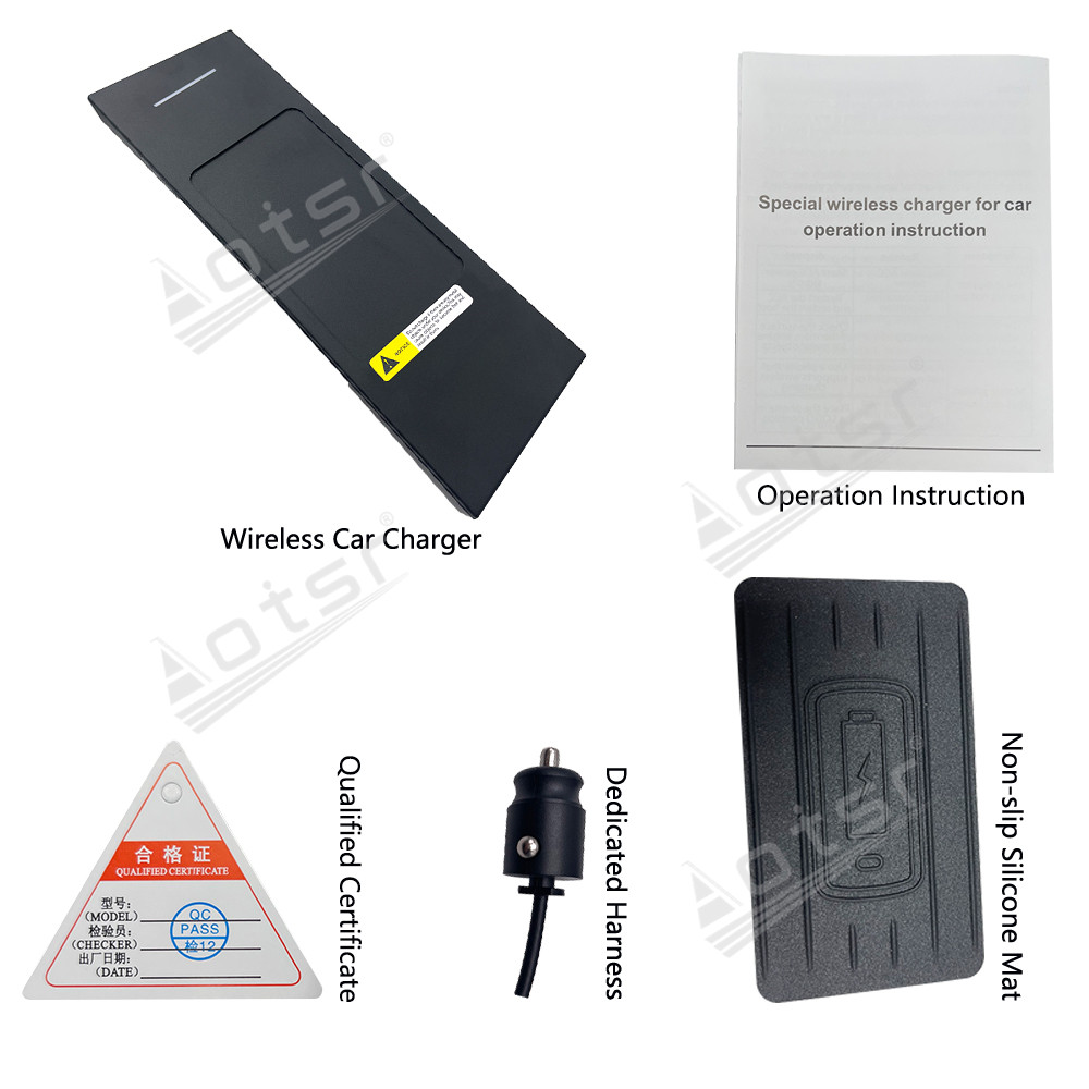 Wireless Car Charger For Audi Q3 2019-2021 Intelligent Infrared Fast Phone Holder Temperature Control Hidden Design
