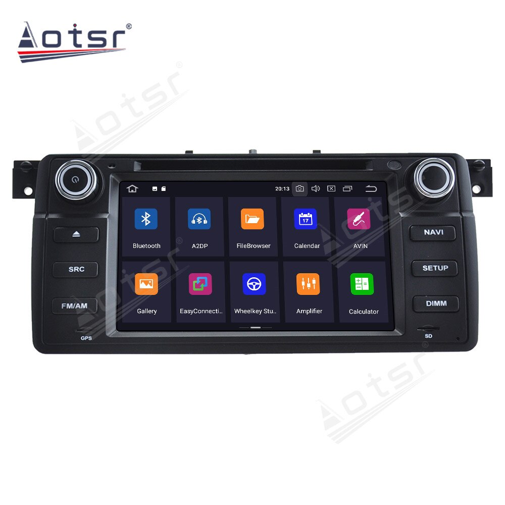 64G Android Radio Tape Recorder Car Multimedia Player Stereo For BMW Serie 3 E46 M3 1998 1999 2000 2001-2006 Head Unit GPS Navi-Aotsr official website