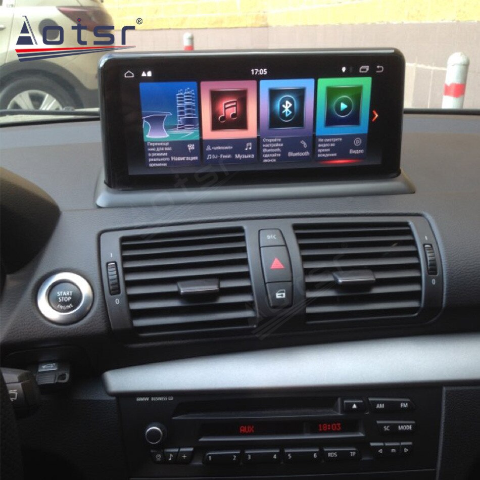 256G Carplay 5G Android 11 Player For BMW 1 Series E81 E82 E87 E88 116I 118I 120I 2006 2007 2008 2009-2012 GPS Stereo Radio Unit-Aotsr official website