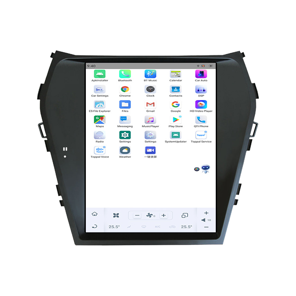 128GB Car Radio Android For Hyundai Santa Fe IX45 2013-2018 GPS Navigation Multimedia Tesla Touch Screen Stereo Carplay-Aotsr official website