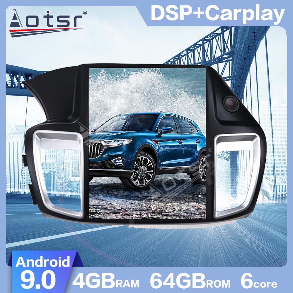 AOTSR For Honda Accord 9 2012-2017  PX6 DSP Android 9.0 Tesla style CAR GPS Navigation Head Unit Multimedia Player Radio CARPLAY