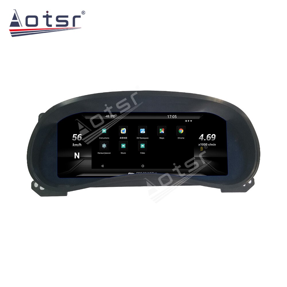 AOTSR 12.3 Inch For Jeep Wrangler 3 JK 2010+ Car LCD Cluster Instrument Multimedia Dashboard Modification GPS navigation player-Aotsr official website
