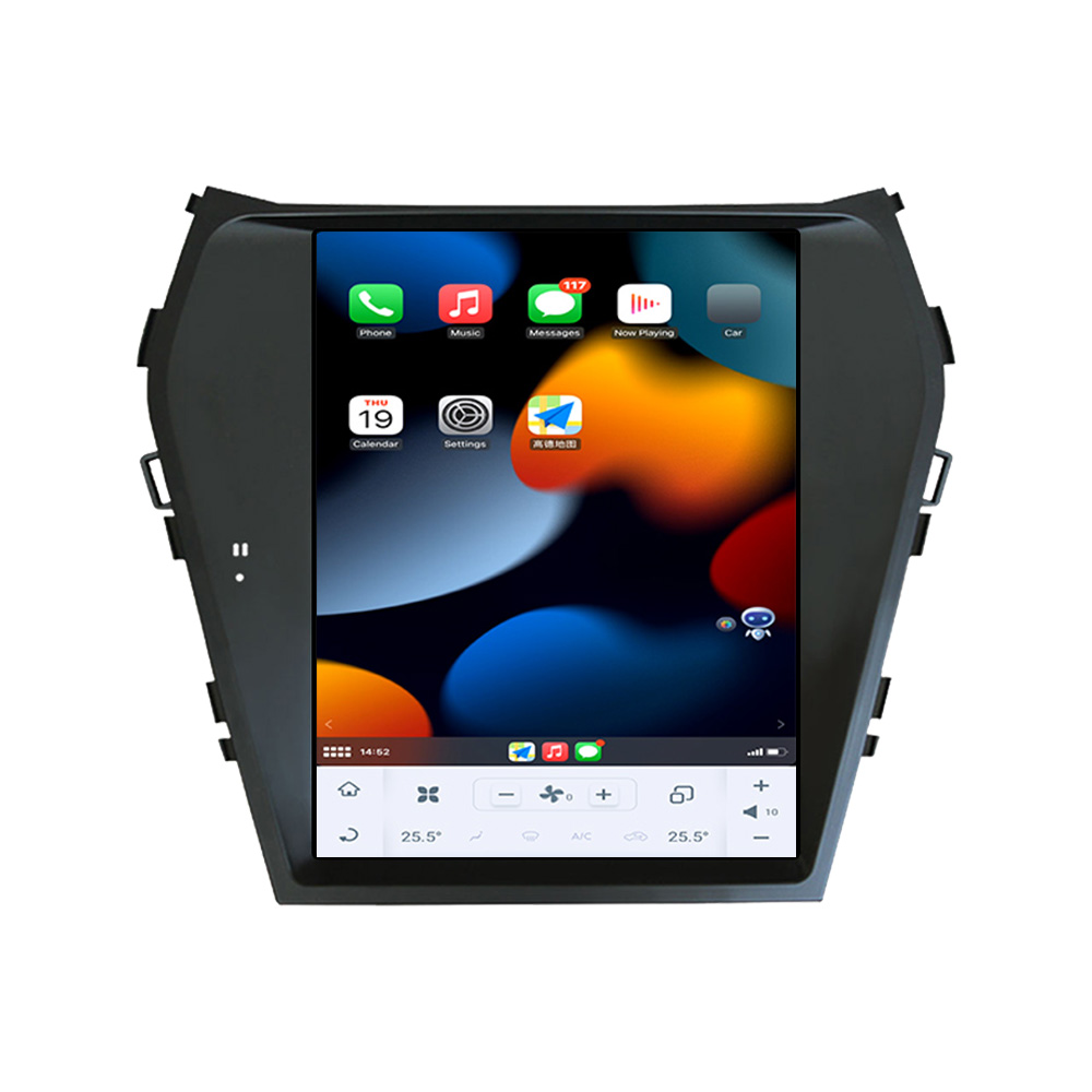 128GB Car Radio Android For Hyundai Santa Fe IX45 2013-2018 GPS Navigation Multimedia Tesla Touch Screen Stereo Carplay-Aotsr official website