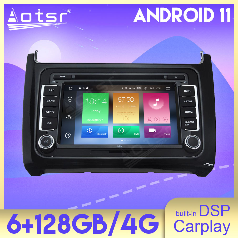 6GB 128GB Carplay Car Radio Screen For Volkswagen Polo 2015 2016 2017 Android GPS Navigation Radio Tape Recorder Multimedia Autoradio