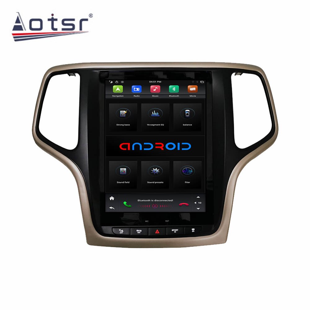 Tesla Style Android 9.0 Touch screen Car Multimedia Player For jeep Grand Cherokee 2014-2018 Audio Radio stereo 2 din head unit-Aotsr official website