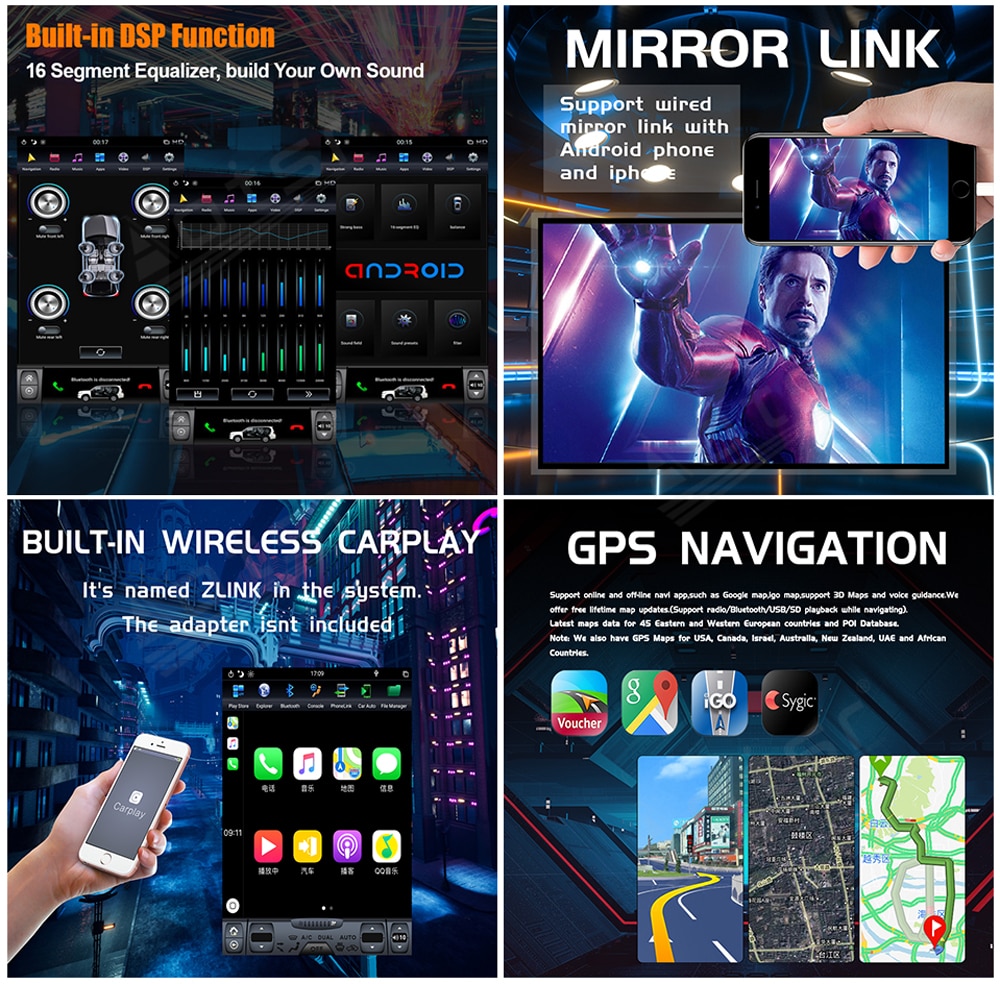 For Toyota Land Cruiser LC70 LC75 LC76 Android 9 Tesla Radio Car Multimedia PlayerTesla Stereo Audio GPS Navi Unit Carplay DSP-Aotsr official website