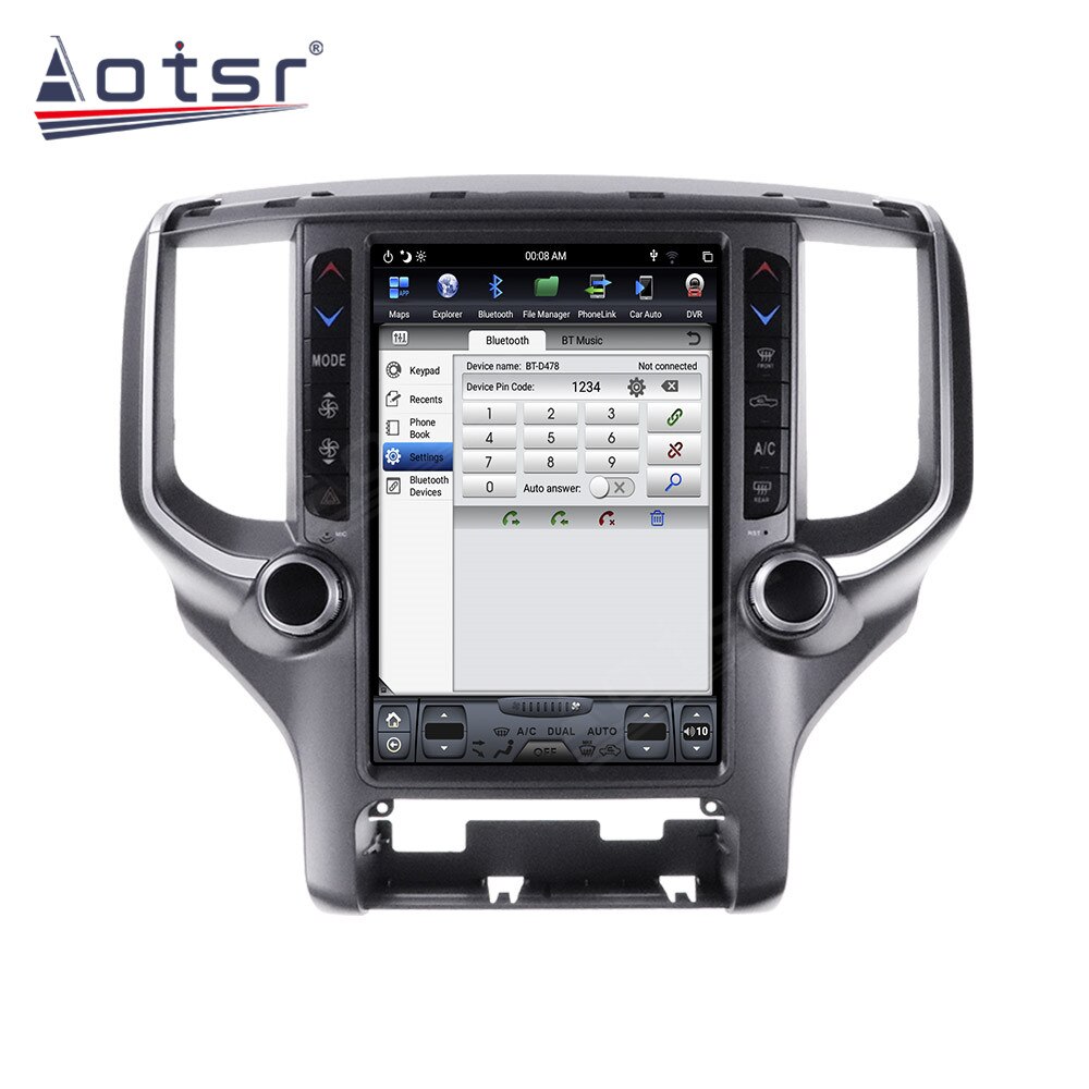 Car Radio GPS Navigation For Dodge RAM 1500 2500 3500 Android 9.0 Multimedia Player Video 128GB Tesla Screen Autoradio Stereo BT-Aotsr official website