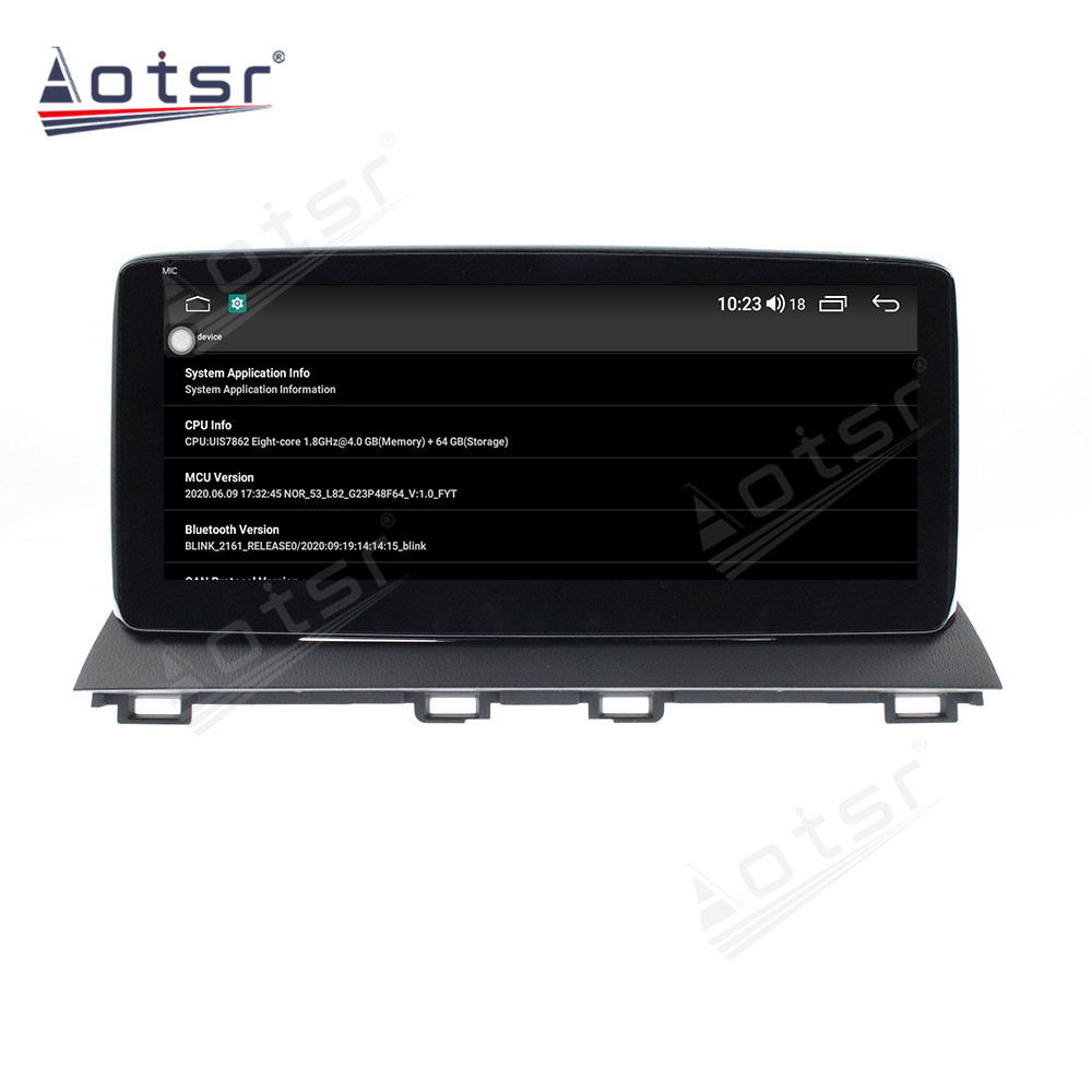 Android 10.0 multimedia player with GPS navigation stereo main unit DSP  8GB + 128GB suitable for MAZDA 3 2013-2019-Aotsr official website