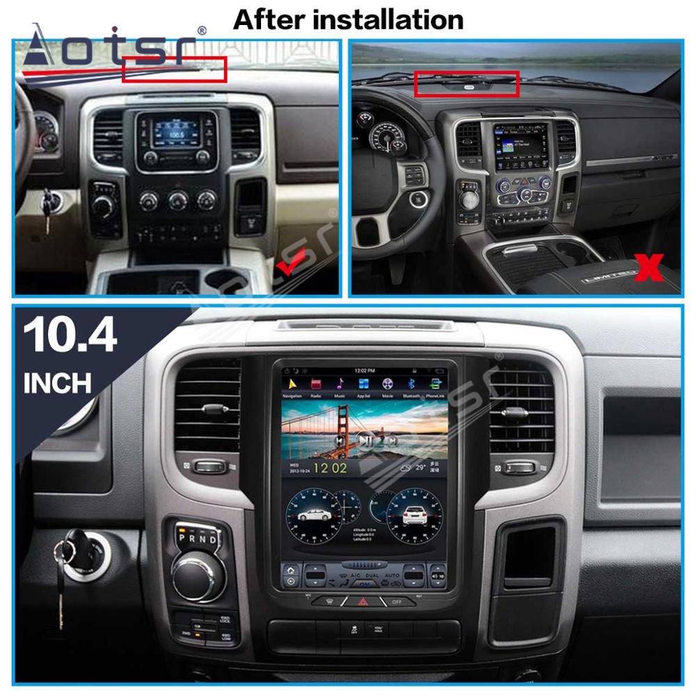 128GB ROM For Dodge RAM 1500 2014-2018 Android 9.0 Tesla Style PX6 Carplay Car GPS Navigation Multimedia Radio Player-Aotsr official website