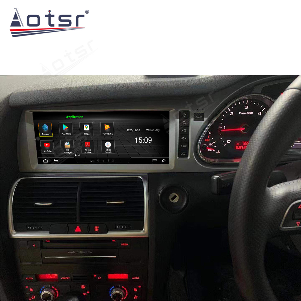 Android 10.0 multimedia player with GPS navigation stereo main unit DSP  suitable for Audi Q7 10-15