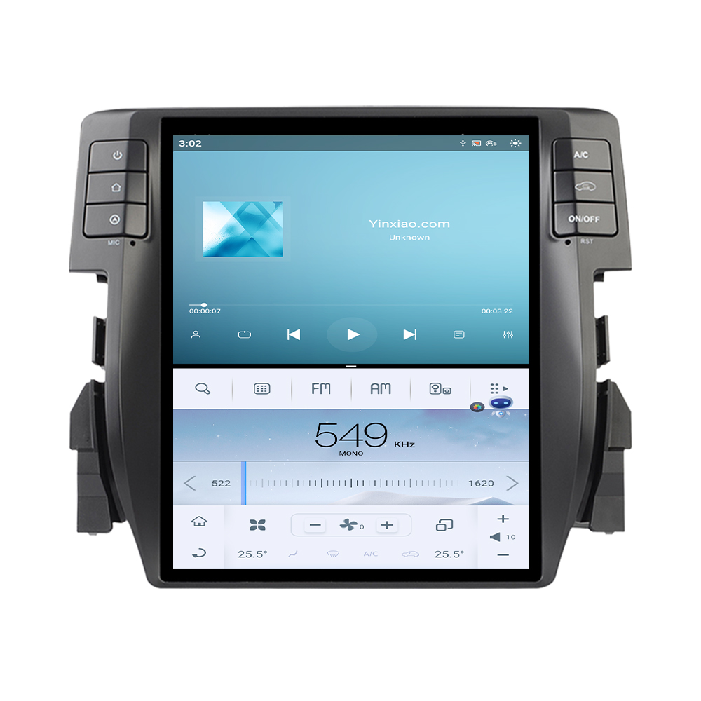 Qualcomm Android 11 For Honda Civic 2016 - 2019 GPS Navigation DVD Multimedia Player Head Unit