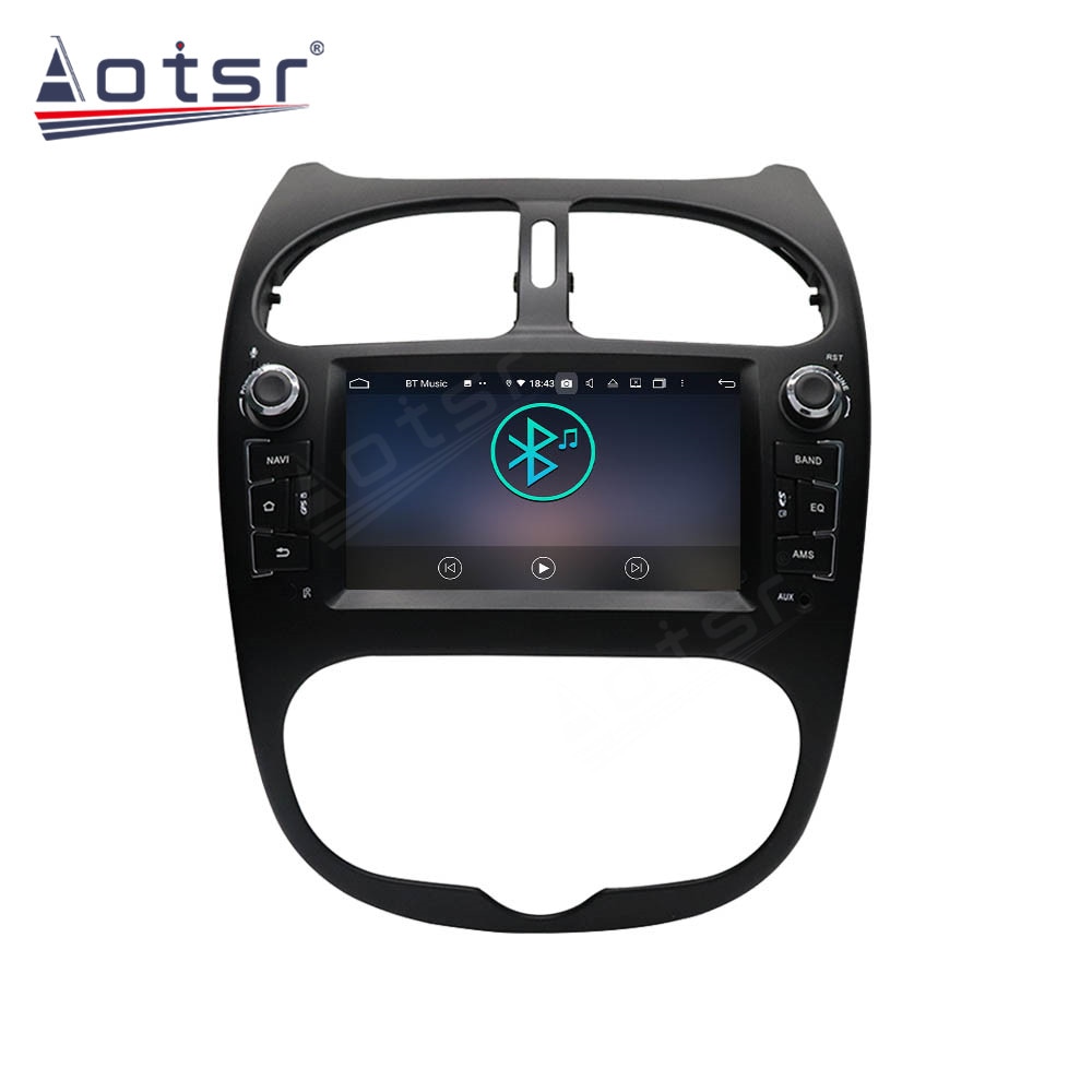 Peugeot 206 Autoradio GPS Aftermarket Android Head Unit Navigation