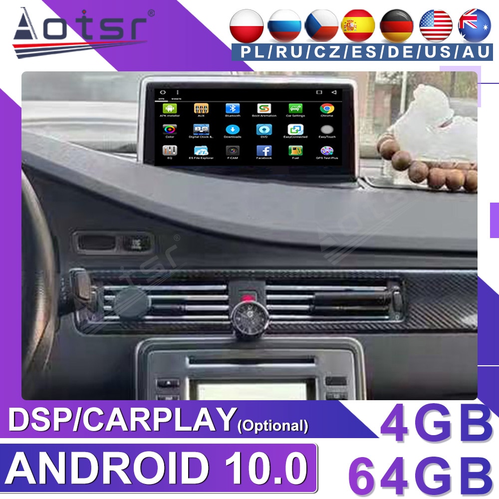Android Car Multimedia Auto Video Audio Radio Player For VOLVO S80 V70 2004 2005 2006 2007-2011 GPS Navigation Carplay Head Unit