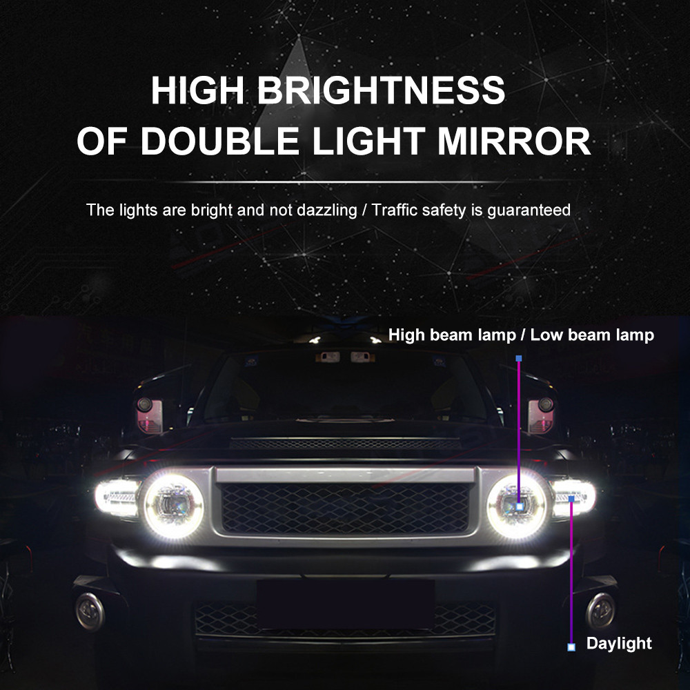 2PCs Car LED Light Headlight Assembly For Toyota FJ Cruiser 2007-2020