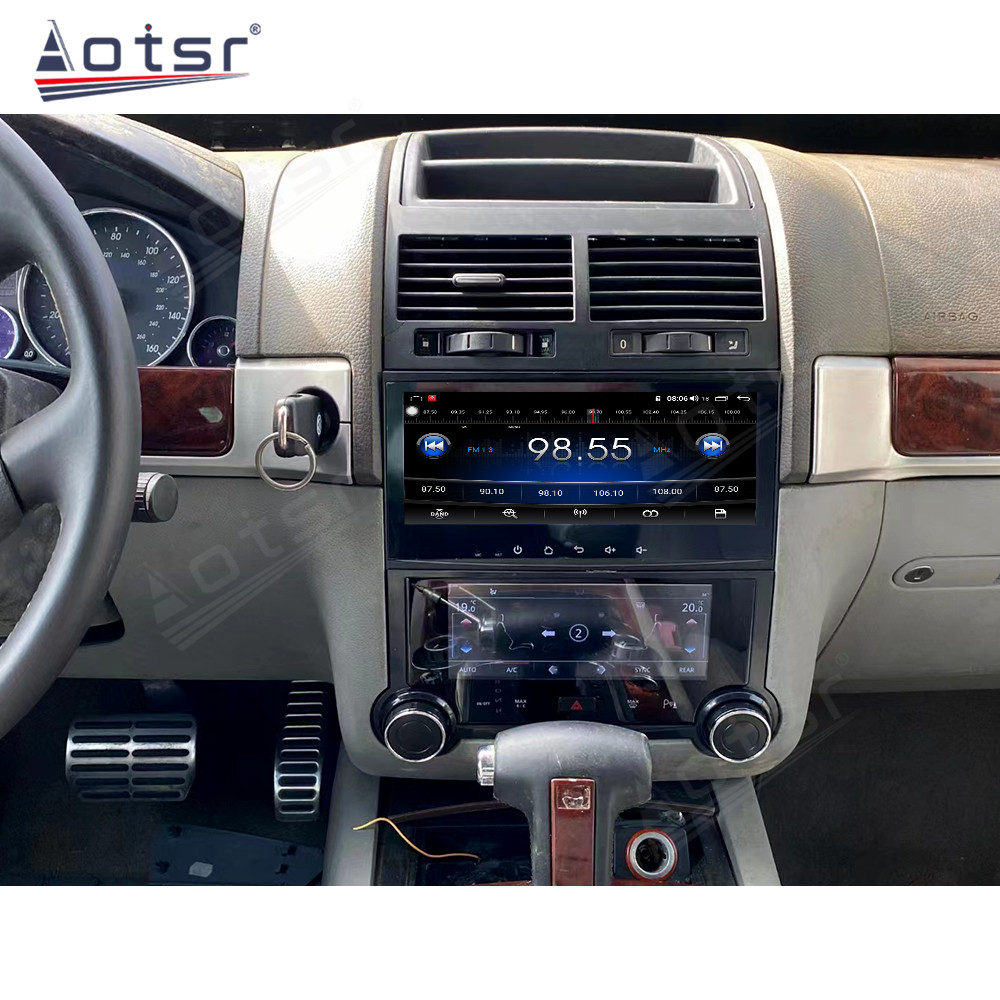 8.8'' Car Radio and 6.9'' Air Conditioner For VW Touareg 2003-2010