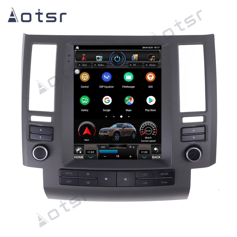 Android 11 128G Tesla Style GPS Navigation For Infiniti FX35 FX45 FX25 FX37 2003 2004 - 2006 Auto Radio Stereo Multimedia Player-Aotsr official website