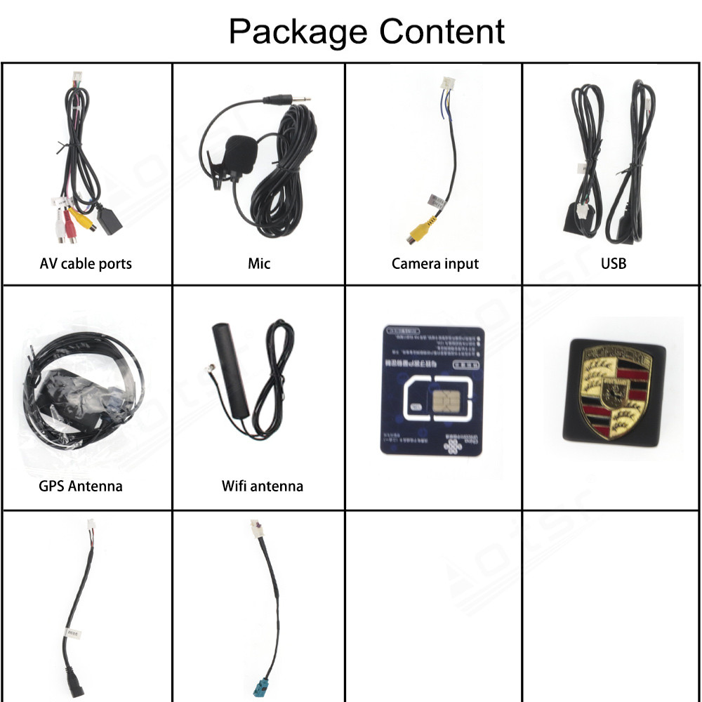 128G Car Radio For Porsche Cayenne 2018 2019 2020 2021 Android Car Multimedia Auto Audio Radio Stereo Player GPS Navigation Head Unit-Aotsr official website