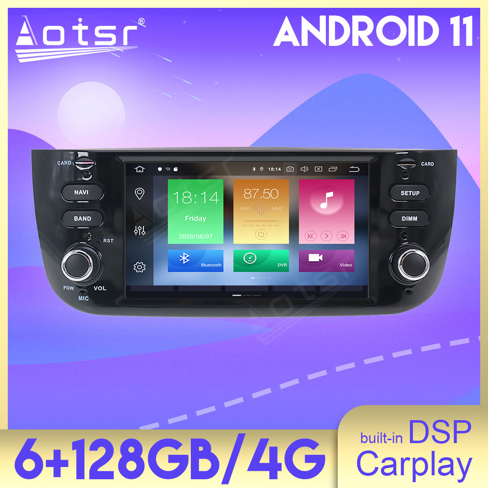 Car Radio For Fiat Punto 2009 2010 2011 2012 2013 2014 2015 Android Multimedia Player Audio Touch Screen GPS Navigation Stereo Carplay